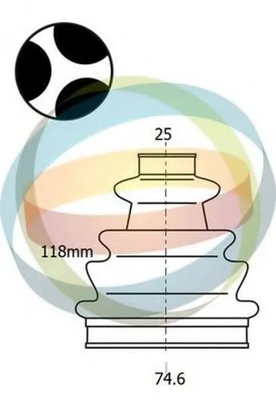 Комплект пылника, приводной вал ODM-MULTIPARTS купить