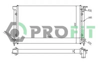 Радиатор, охлаждение двигателя PROFIT купить