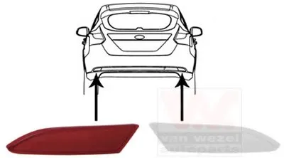 задний прожектор VAN WEZEL купить