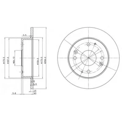Тормозной диск DELPHI купить