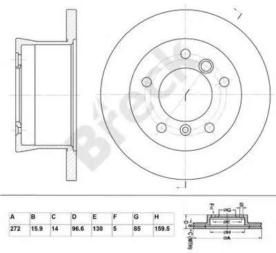 Тормозной диск BRECK купить