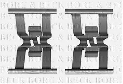 Комплектующие, колодки дискового тормоза BORG & BECK купить