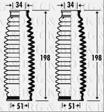 Пыльник, рулевое управление BORG & BECK купить