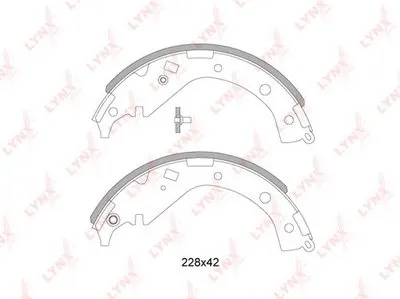Комплект тормозных колодок LYNXauto купить