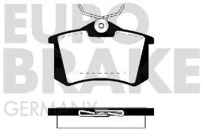 Комплект тормозных колодок, дисковый тормоз EUROBRAKE купить