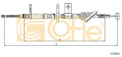 Трос, стояночная тормозная система COFLE купить