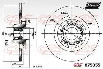 Тормозной диск R+ (Regular Plus) MAXTECH купить