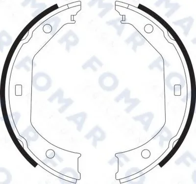 Комплект тормозных колодок, стояночная тормозная система FOMAR Friction купить