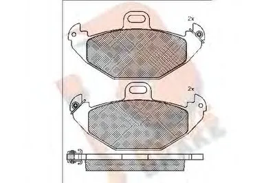 Комплект тормозных колодок, дисковый тормоз R BRAKE купить