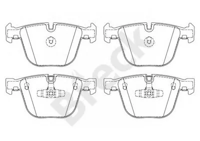 Комплект тормозных колодок, дисковый тормоз BRECK купить