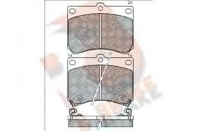 Комплект тормозных колодок, дисковый тормоз R BRAKE купить