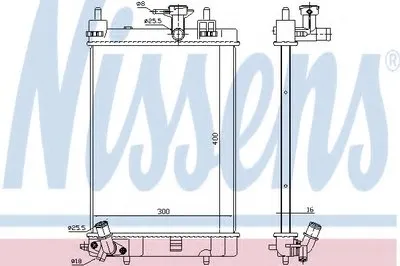Радиатор, охлаждение двигателя NISSENS купить
