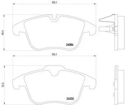Комплект тормозных колодок, дисковый тормоз HELLA купить