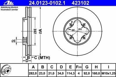 Тормозной диск ATE купить