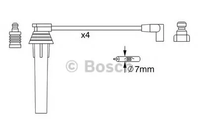 Комплект проводов зажигания BOSCH купить