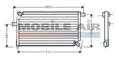 Конденсатор, кондиционер VAN WEZEL купить