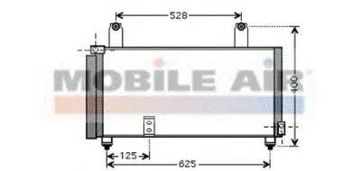 Конденсатор, кондиционер VAN WEZEL купить