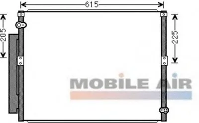 Конденсатор, кондиционер VAN WEZEL купить