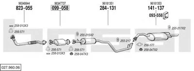 Система выпуска ОГ BOSAL купить