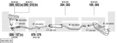 Система выпуска ОГ BOSAL купить