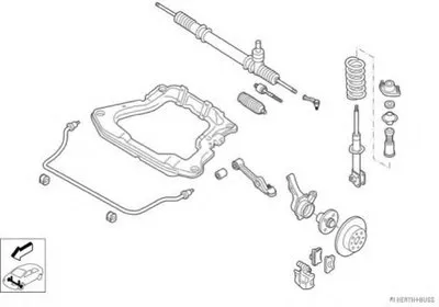 Рулевое управление; Подвеска колеса HERTH+BUSS JAKOPARTS купить