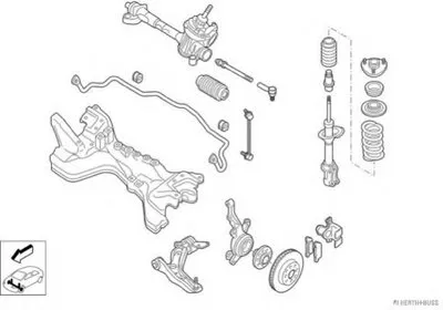 Рулевое управление; Подвеска колеса HERTH+BUSS JAKOPARTS купить