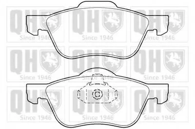 Комплект тормозных колодок, дисковый тормоз QUINTON HAZELL купить