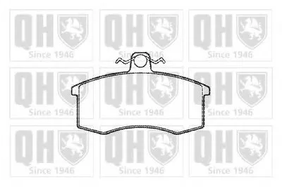 Комплект тормозных колодок, дисковый тормоз QUINTON HAZELL купить