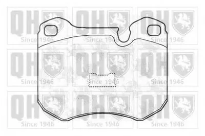 Комплект тормозных колодок, дисковый тормоз QUINTON HAZELL купить