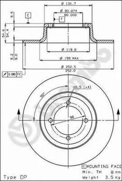 Тормозной диск AP купить