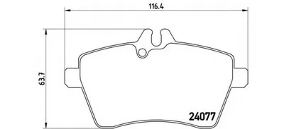 Комплект тормозных колодок, дисковый тормоз BREMBO купить