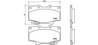 Комплект тормозных колодок, дисковый тормоз BREMBO купить