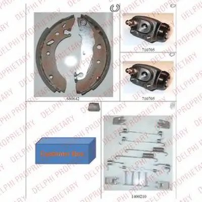 Комплект тормозных колодок DELPHI купить