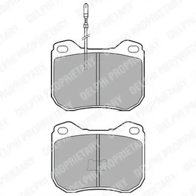 Комплект тормозных колодок, дисковый тормоз DELPHI купить
