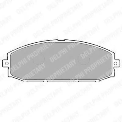 Комплект тормозных колодок, дисковый тормоз DELPHI купить