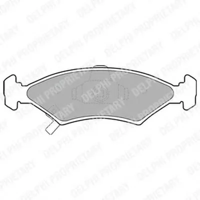 Комплект тормозных колодок, дисковый тормоз DELPHI купить