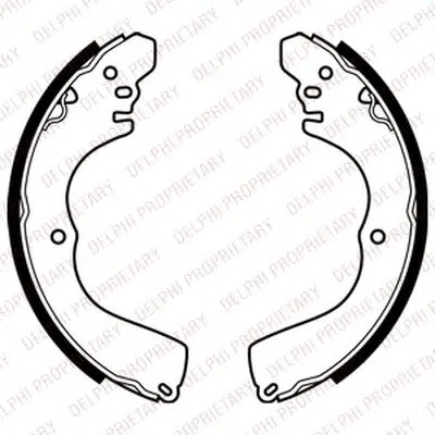 Комплект тормозных колодок DELPHI купить