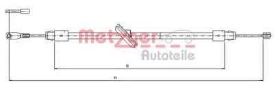 Трос, стояночная тормозная система COFLE METZGER купить