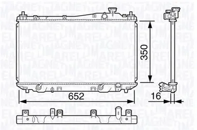 Радиатор, охлаждение двигателя MAGNETI MARELLI купить
