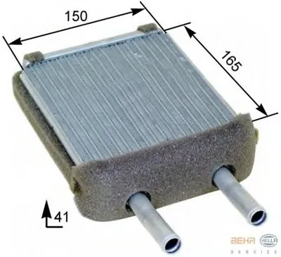 Теплообменник, отопление салона BEHR HELLA SERVICE купить