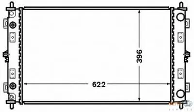 Радиатор, охлаждение двигателя BEHR HELLA SERVICE купить