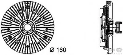 Сцепление, вентилятор радиатора BEHR HELLA SERVICE купить