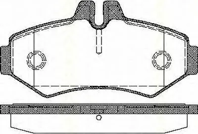 Комплект тормозных колодок, дисковый тормоз TRISCAN купить
