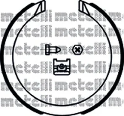 Комплект тормозных колодок, стояночная тормозная система METELLI купить
