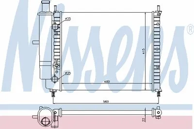 Радиатор, охлаждение двигателя NISSENS купить