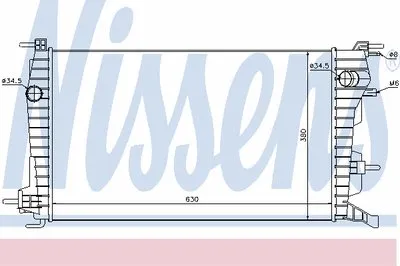 Радиатор, охлаждение двигателя NISSENS купить