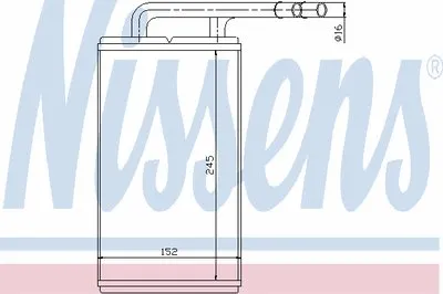 Теплообменник, отопление салона NISSENS купить