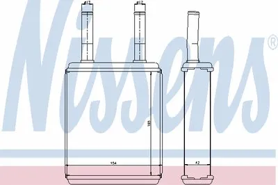 Теплообменник, отопление салона NISSENS купить