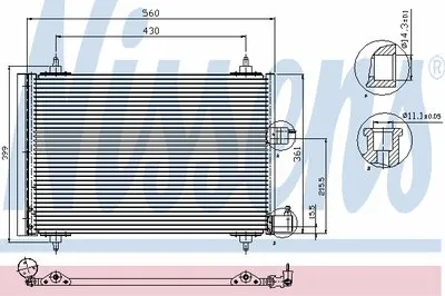 Конденсатор, кондиционер NISSENS купить