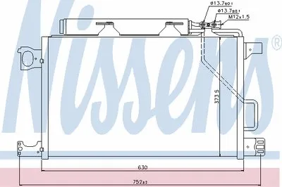 Конденсатор, кондиционер NISSENS купить